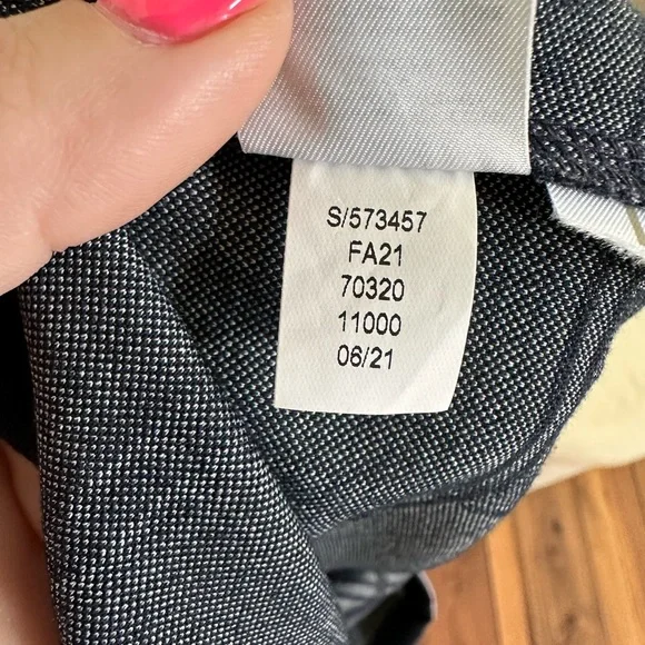 Ann Taylor LOFT Windowpane Funnel Neck Navy White Tunic Dress Sz: XS - Picture 10 of 11